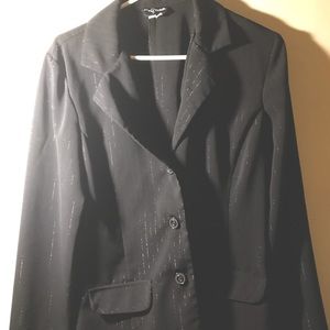 My Michelle Glitter Pinstripe Light Blazer